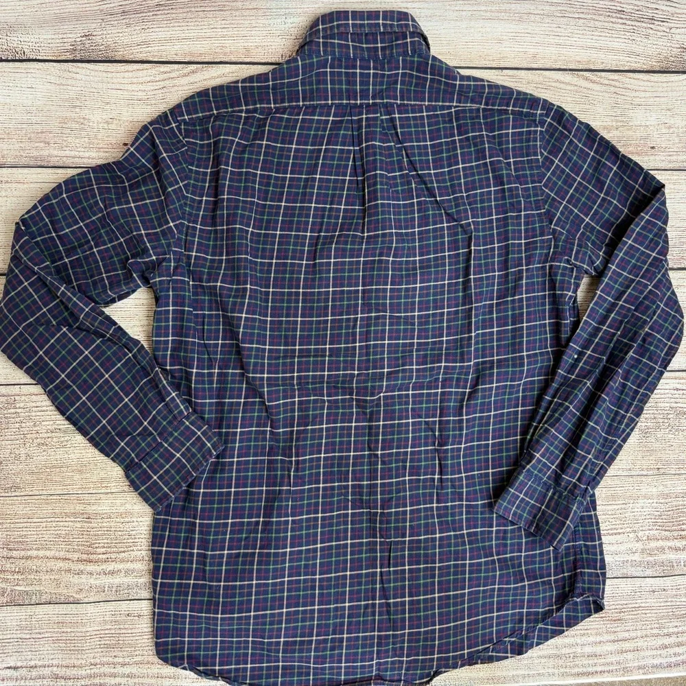 Polo by Ralph Lauren Navy Plaid Button-Down Shirt Men’s Medium